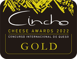 Cincho Cheese Awards 2022. Concurso Internacional de Queso. Gold for Queso Reserva etiqueta burdeos Pago Los Vivales