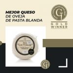 Oro en la categoría Mejor Queso de Oveja de Pasta Blanda para nuestro Queso Cremoso en los Global Cheese Awards 2022
